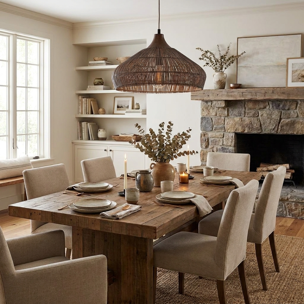 Acorn Woven Rattan Pendant Lamp - Image 5