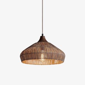 Acorn Woven Rattan Pendant Lamp