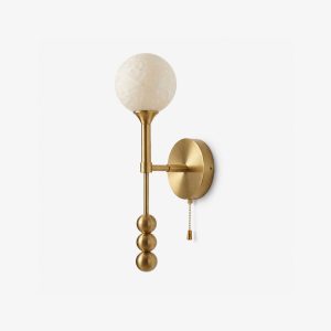 Abacus Alabaster Wall Sconce
