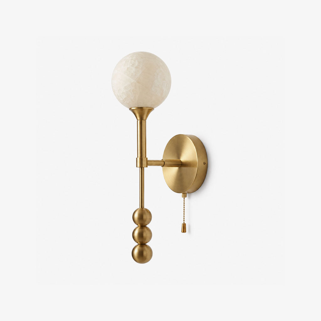 Abacus Alabaster Wall Sconce