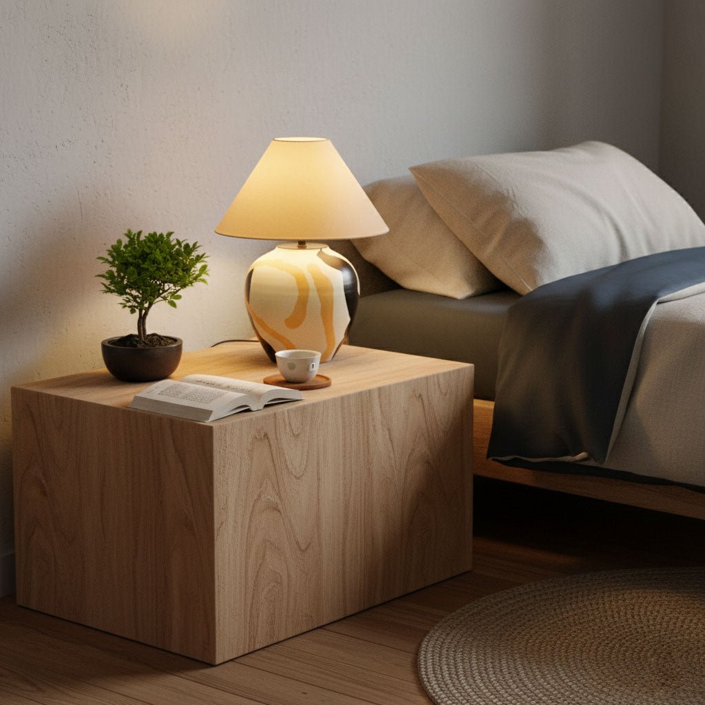 Abstract Pattern Ceramic Table Lamp - Image 5