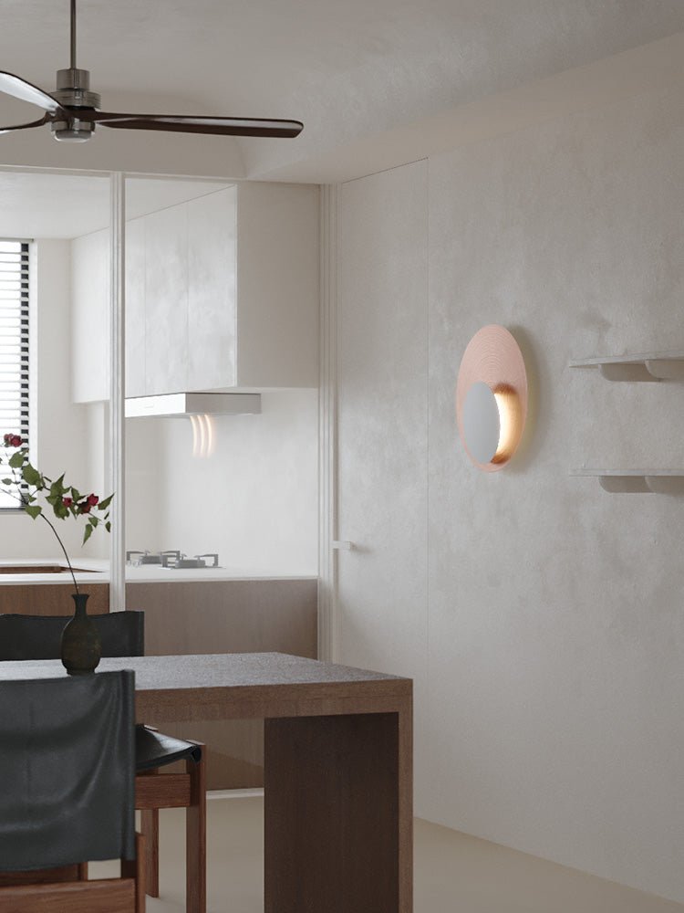 Abstract Circular Crescent Wall Sconce - Image 15