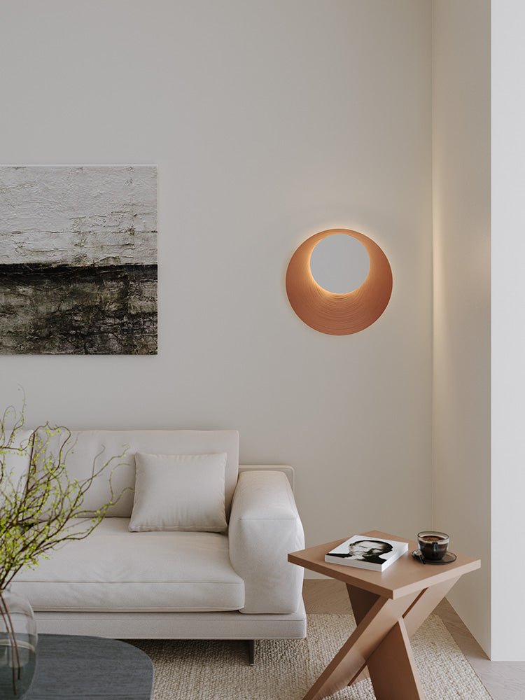 Abstract Circular Crescent Wall Sconce - Image 16