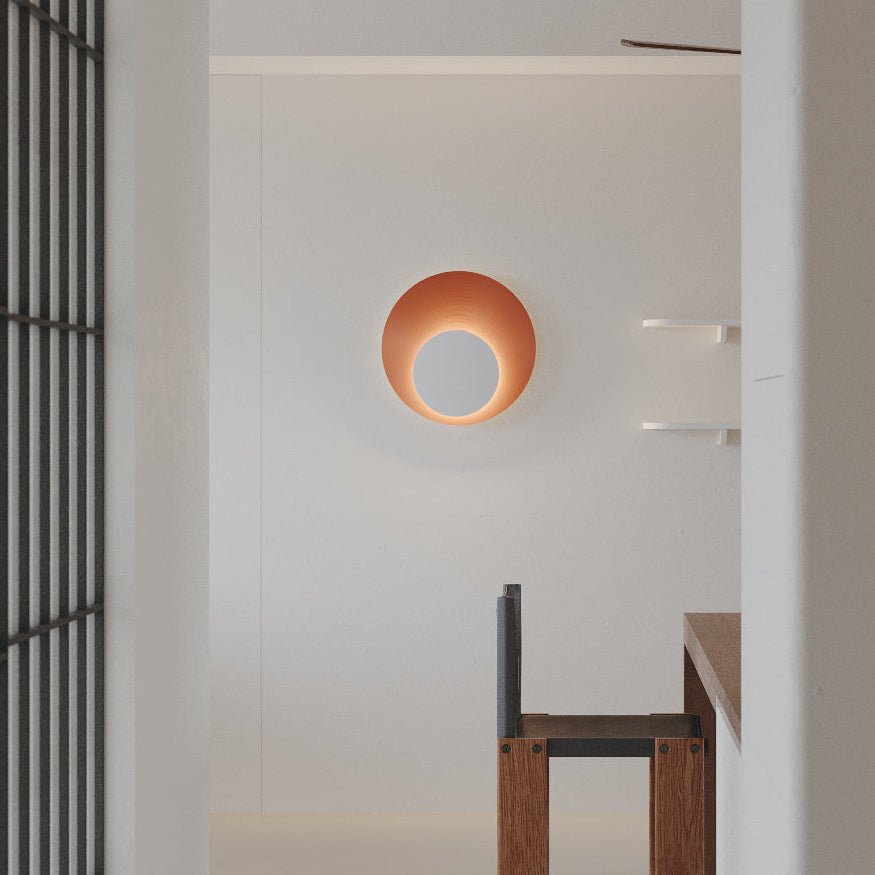 Abstract Circular Crescent Wall Sconce - Image 3