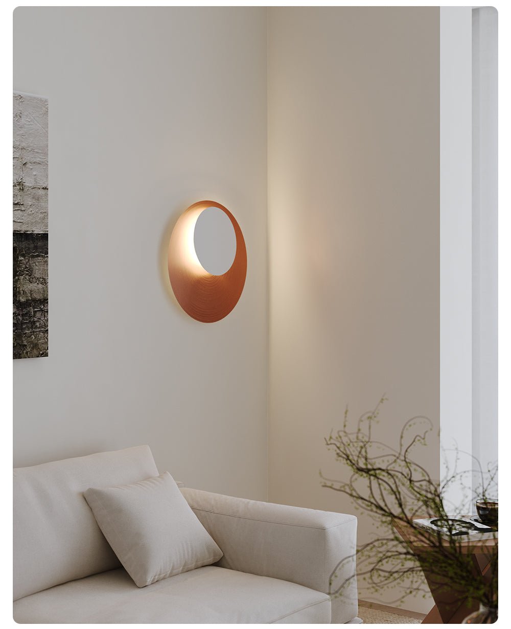 Abstract Circular Crescent Wall Sconce - Image 7