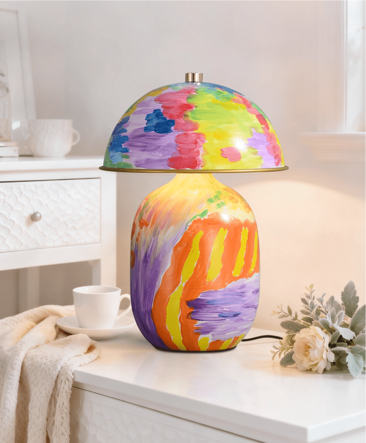 Abstract Mural Table Lamp - Image 6