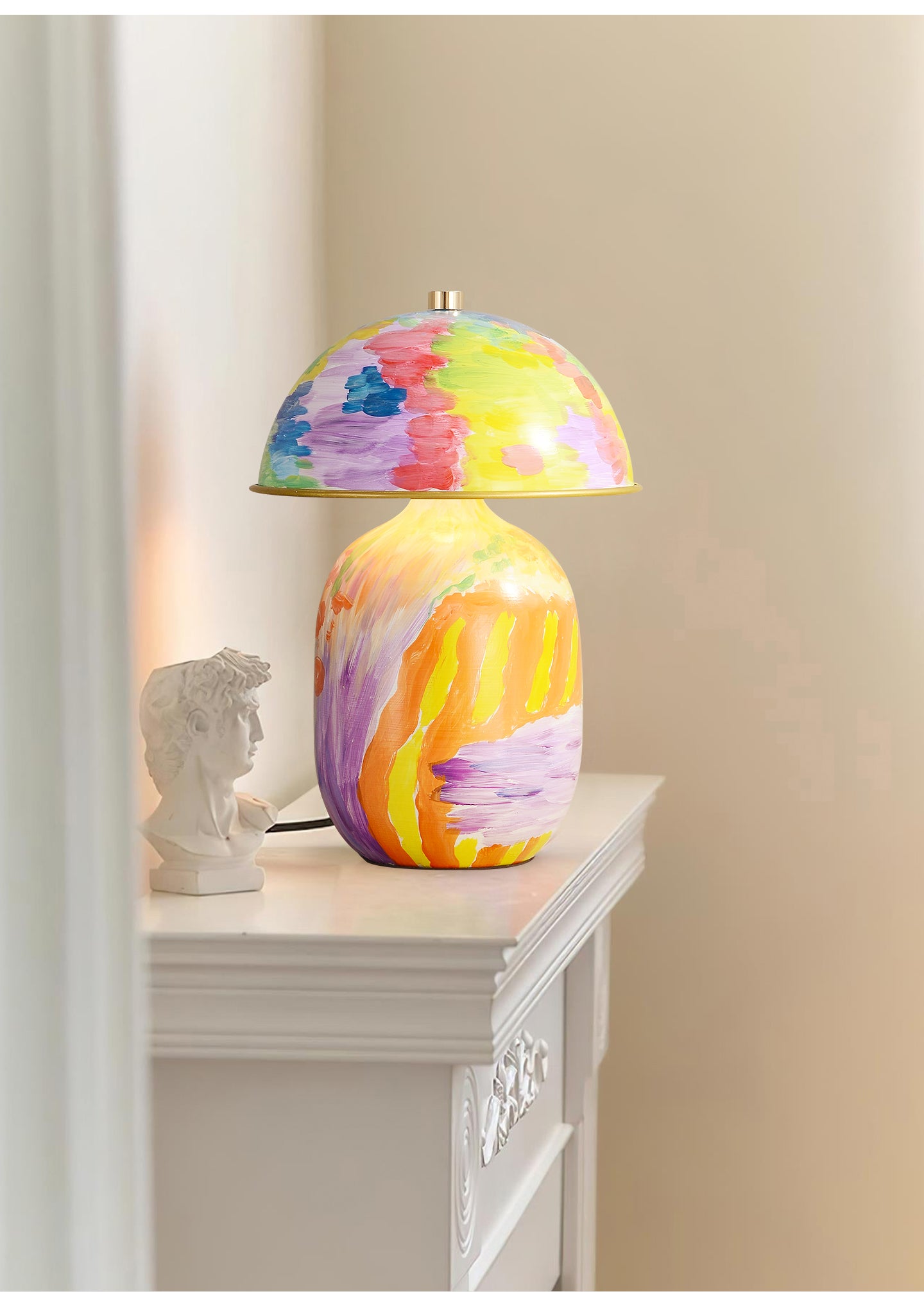 Abstract Mural Table Lamp - Image 7