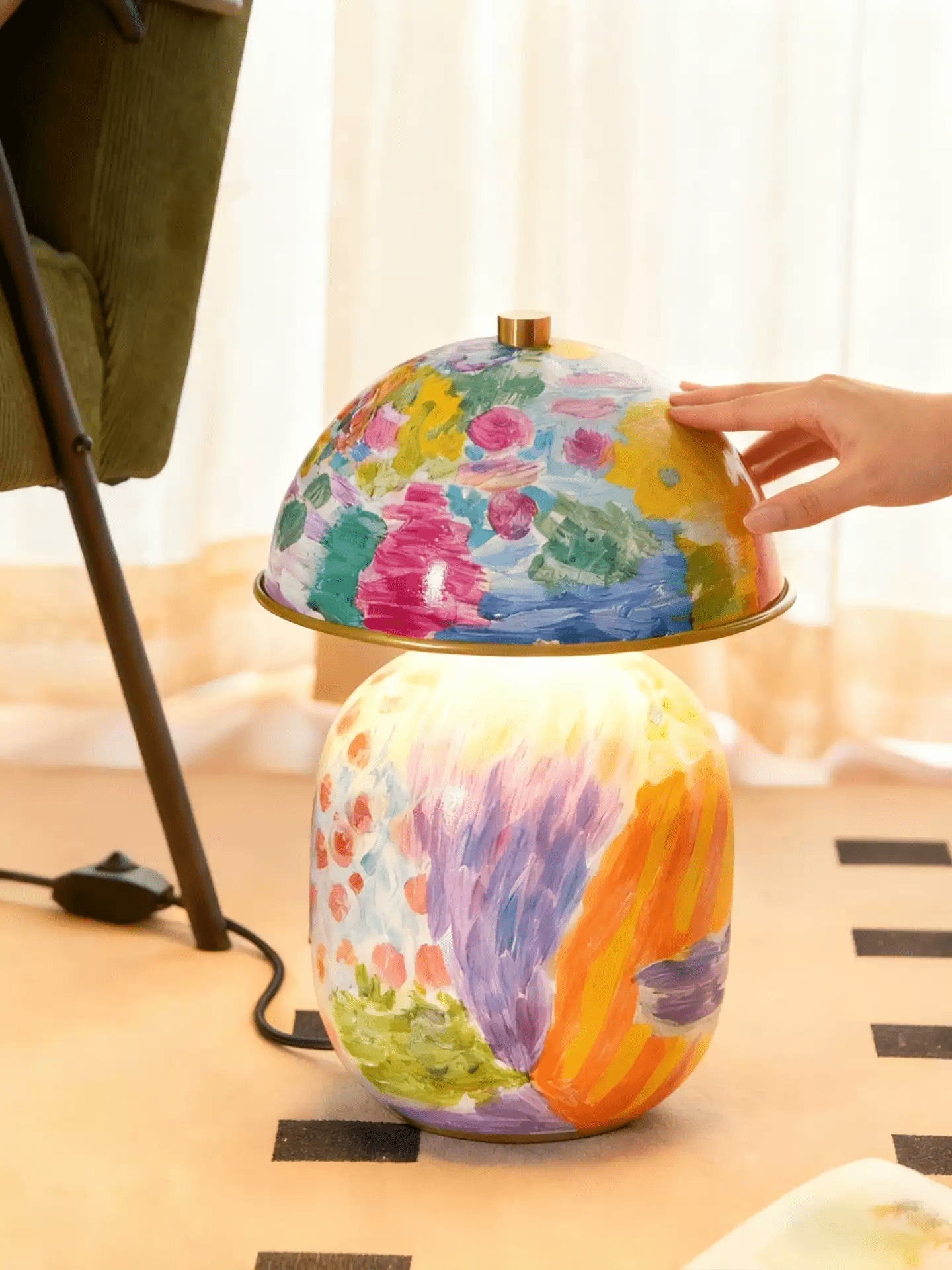 Abstract Mural Table Lamp - Image 8