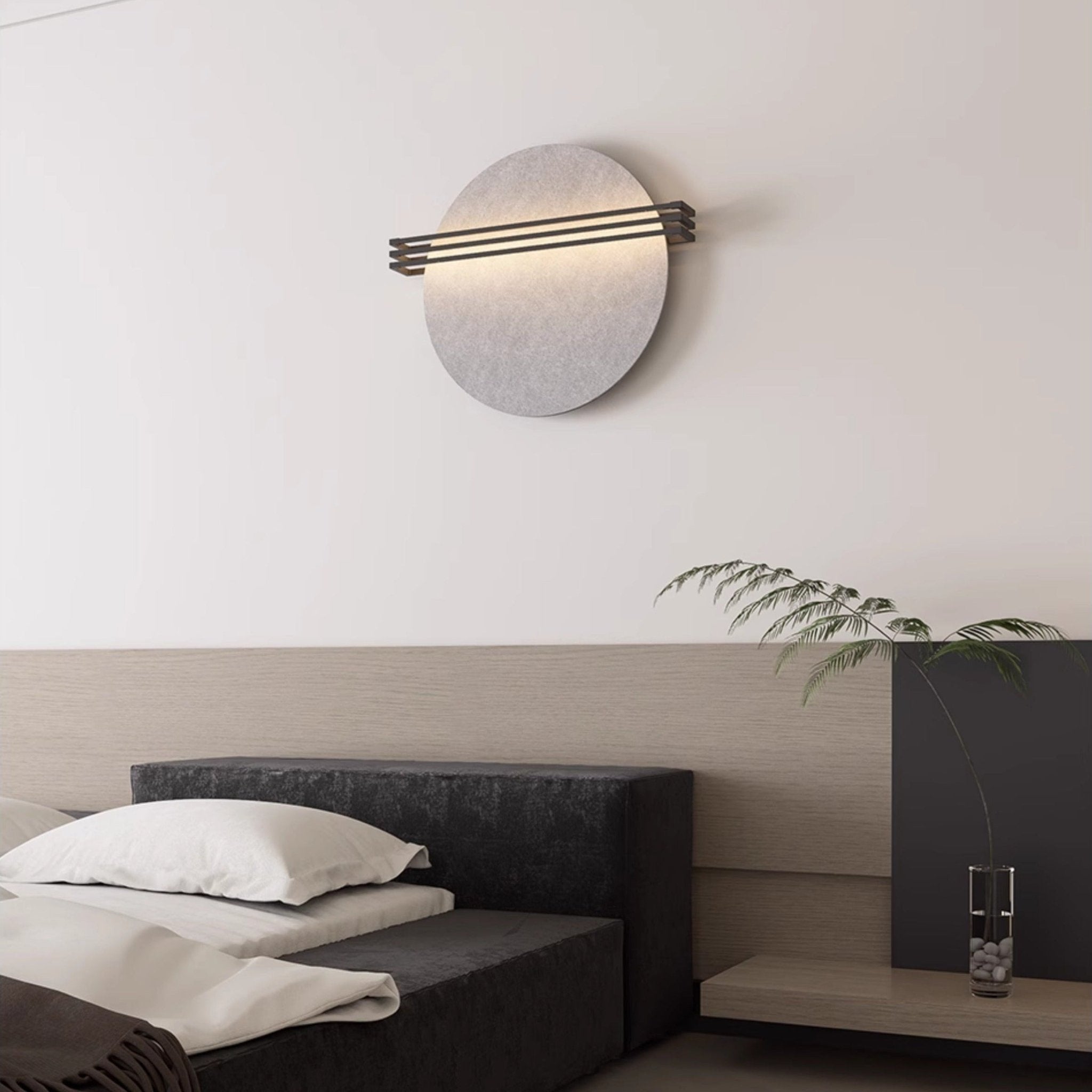 Abstract Sunrise Felt Wall Sconce - Image 4