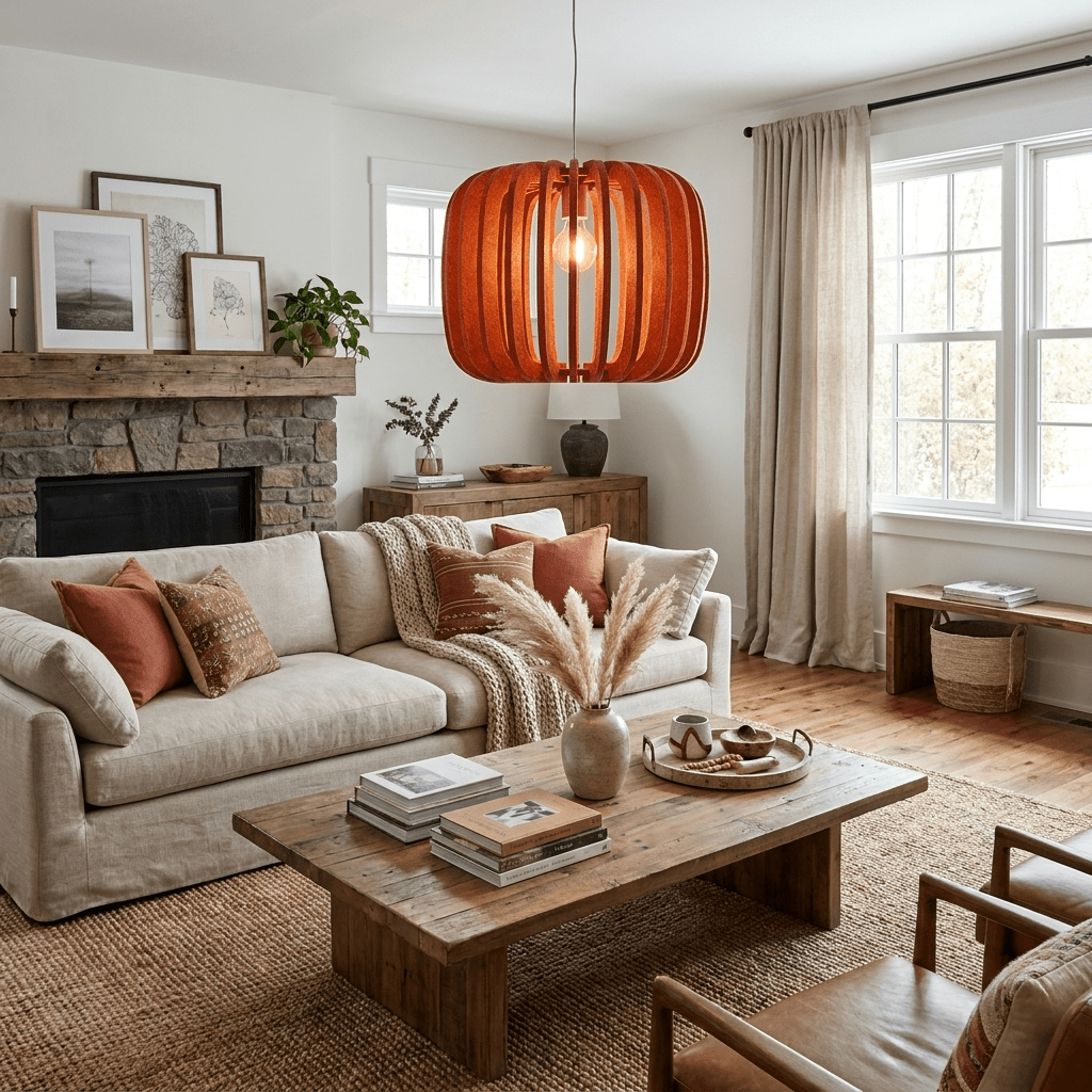 Acoustic Layered Pendant Lamp - Image 3