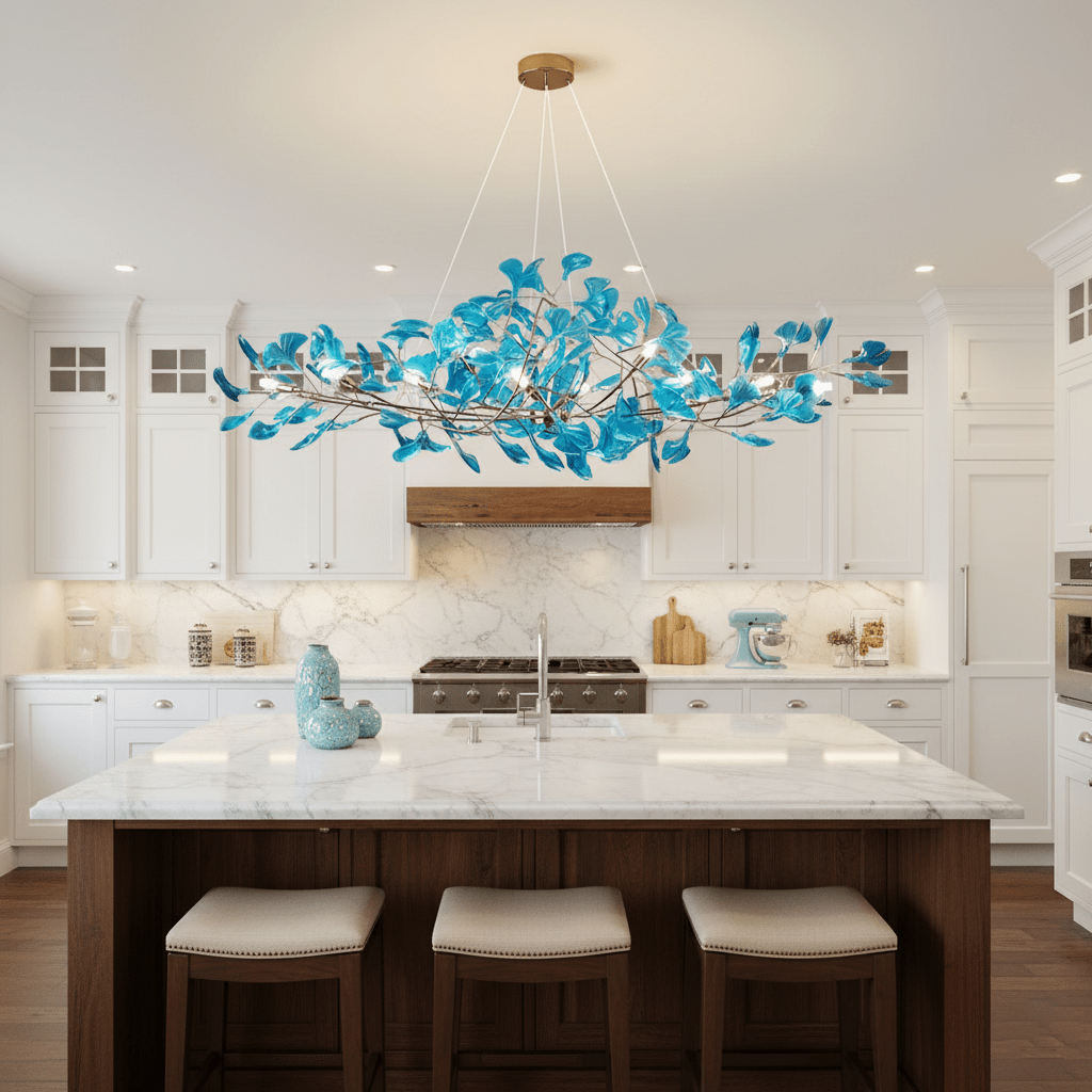 Acrylic Ginkgo Leaf Chandelier - Image 14