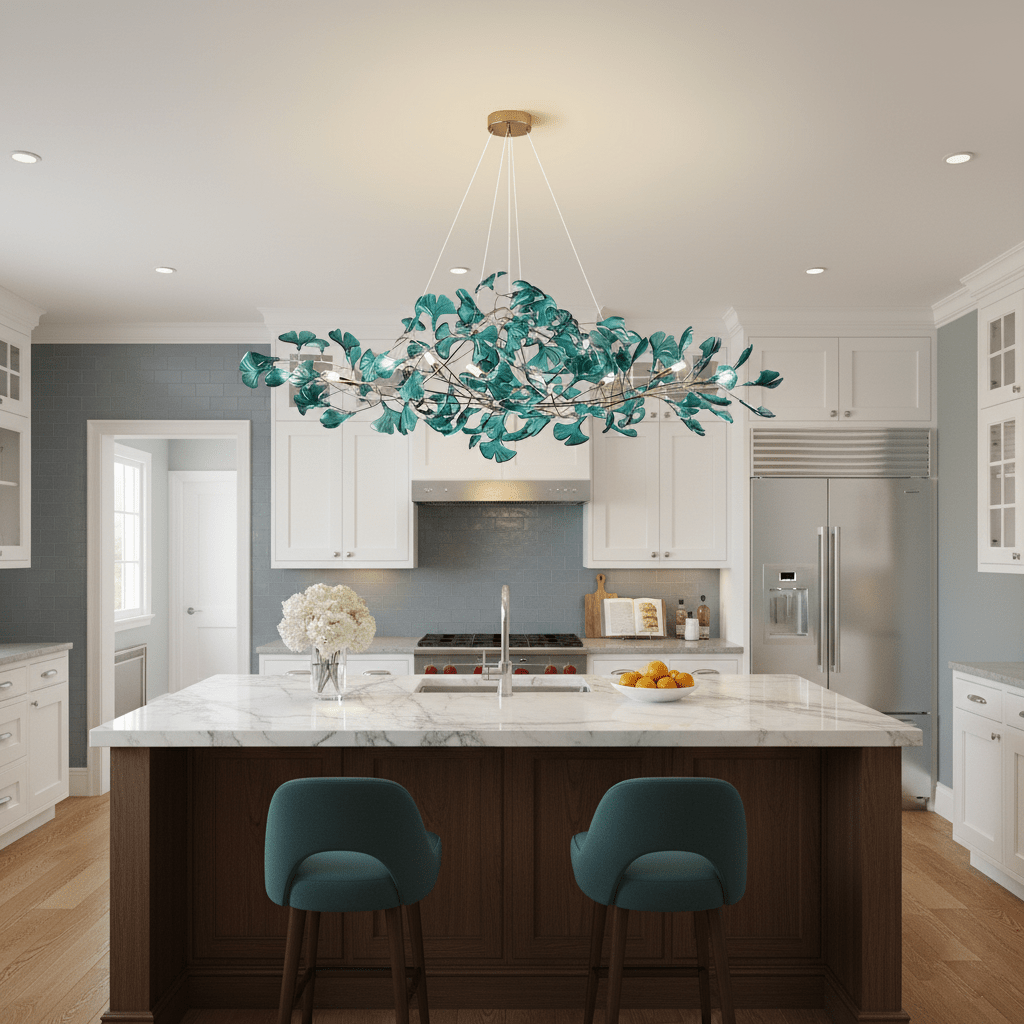 Acrylic Ginkgo Leaf Chandelier - Image 16