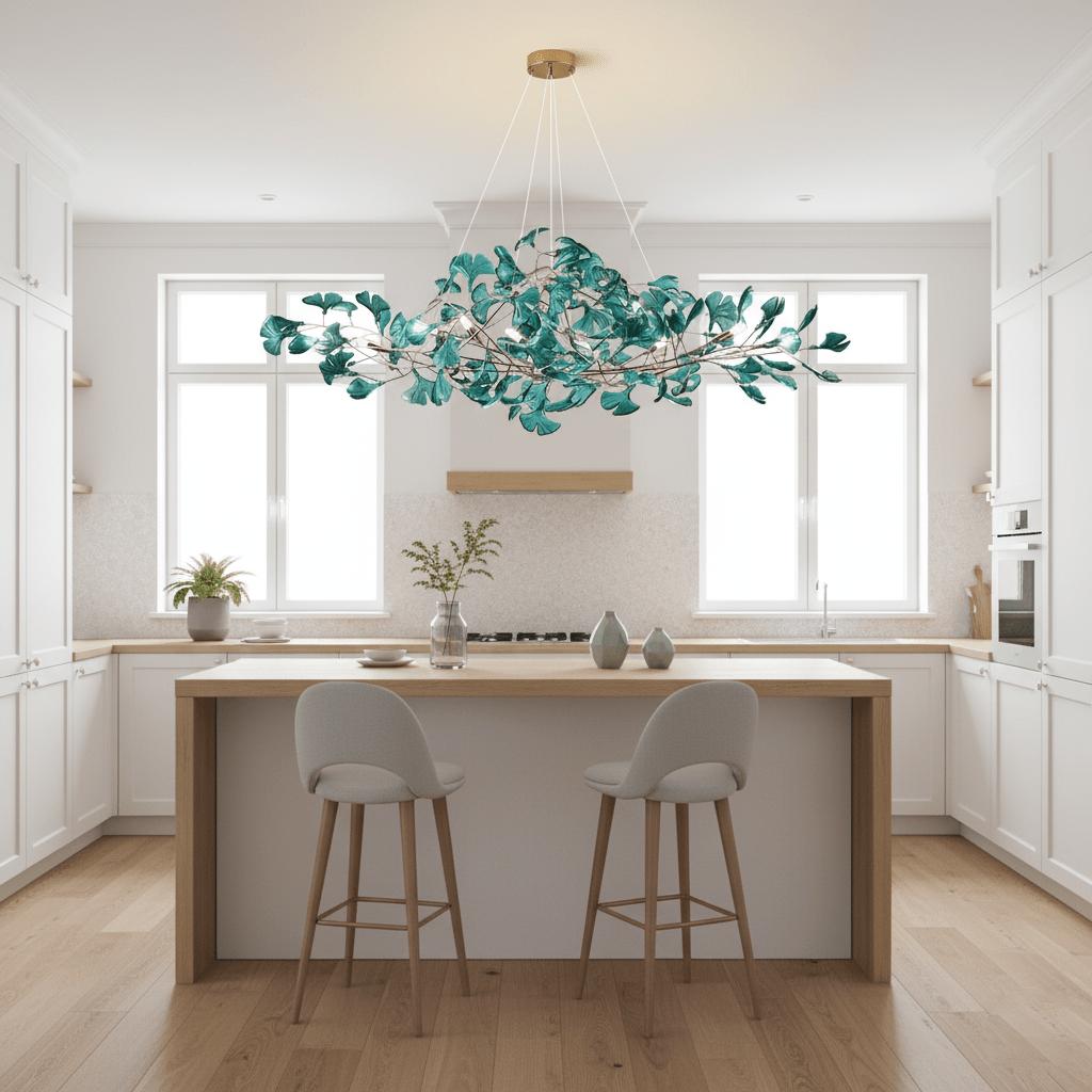 Acrylic Ginkgo Leaf Chandelier - Image 18