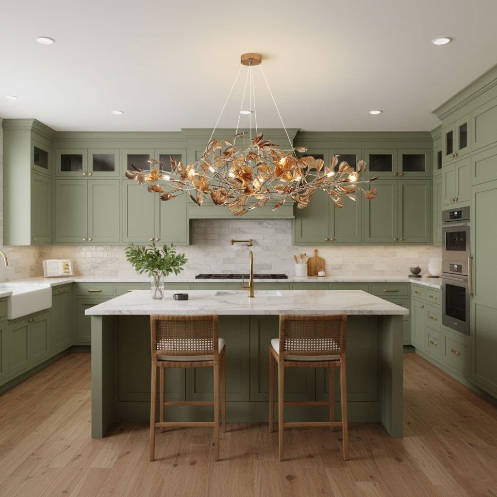 Acrylic Ginkgo Leaf Chandelier - Image 13