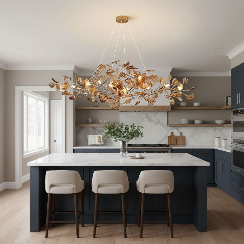 Acrylic Ginkgo Leaf Chandelier - Image 11