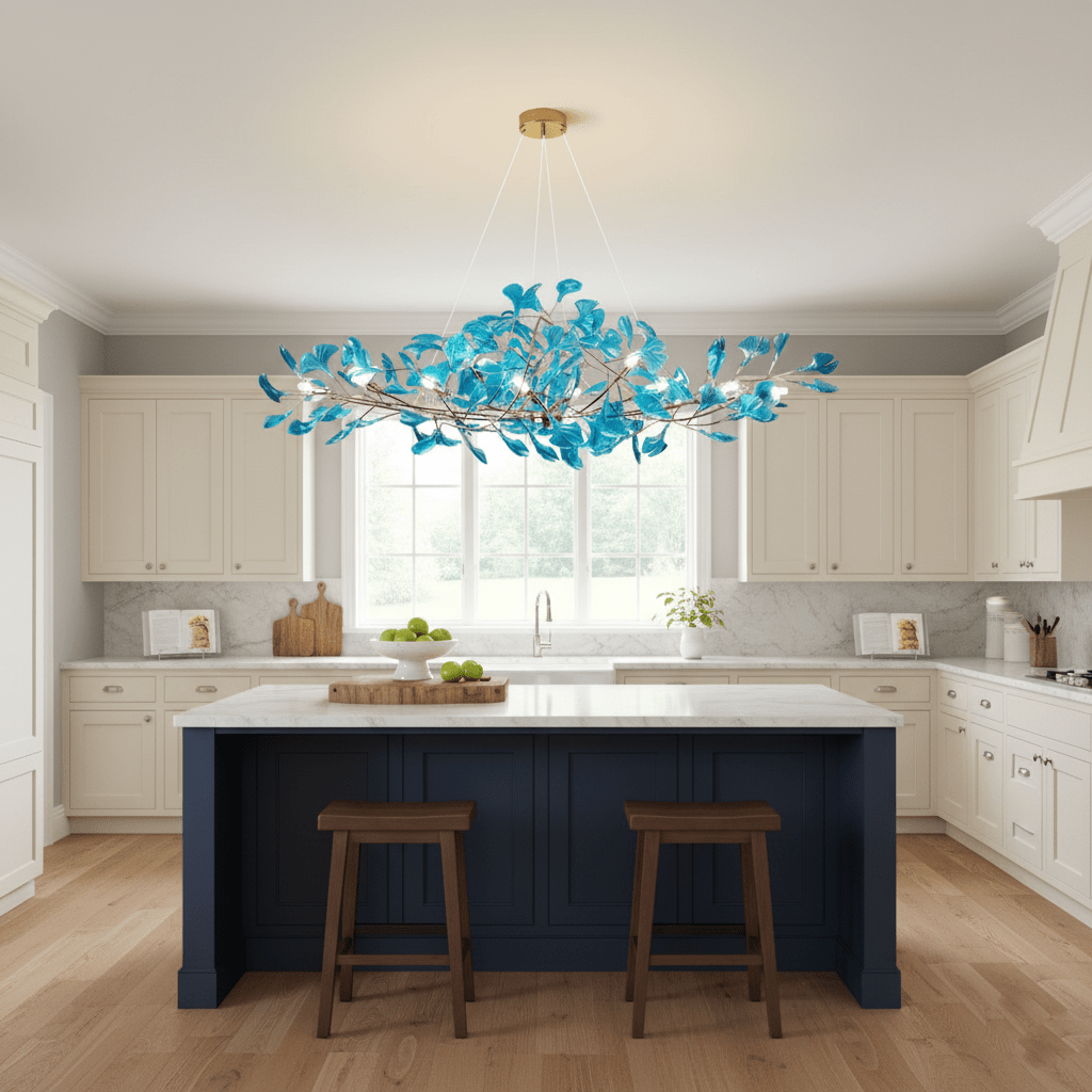 Acrylic Ginkgo Leaf Chandelier - Image 15