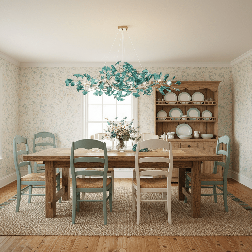 Acrylic Ginkgo Leaf Chandelier - Image 12