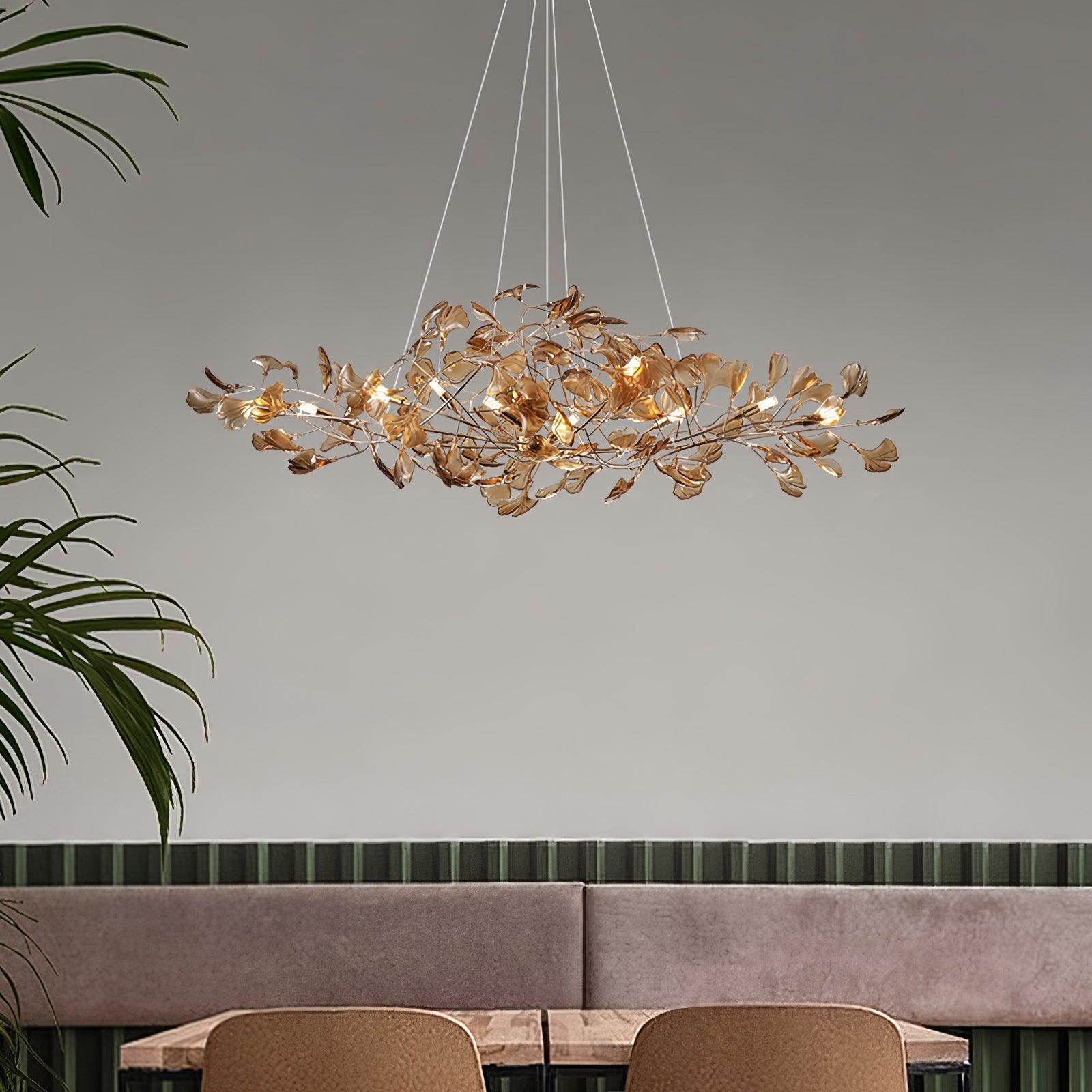 Acrylic Ginkgo Leaf Chandelier - Image 17