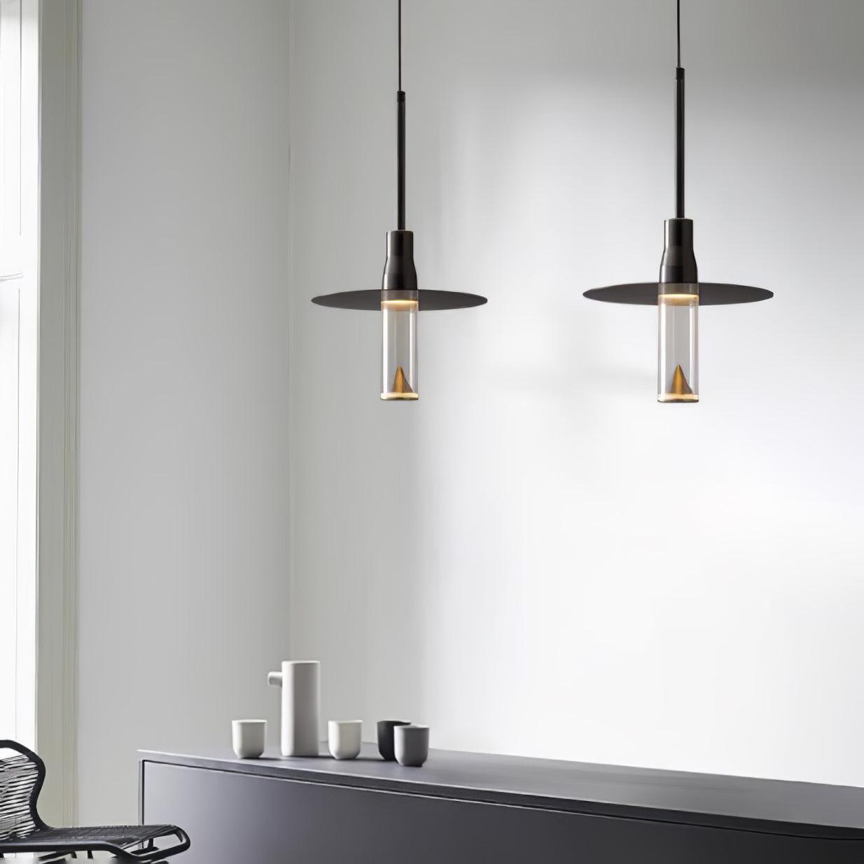 Acrylic Hat Plate Pendant Light - Image 5