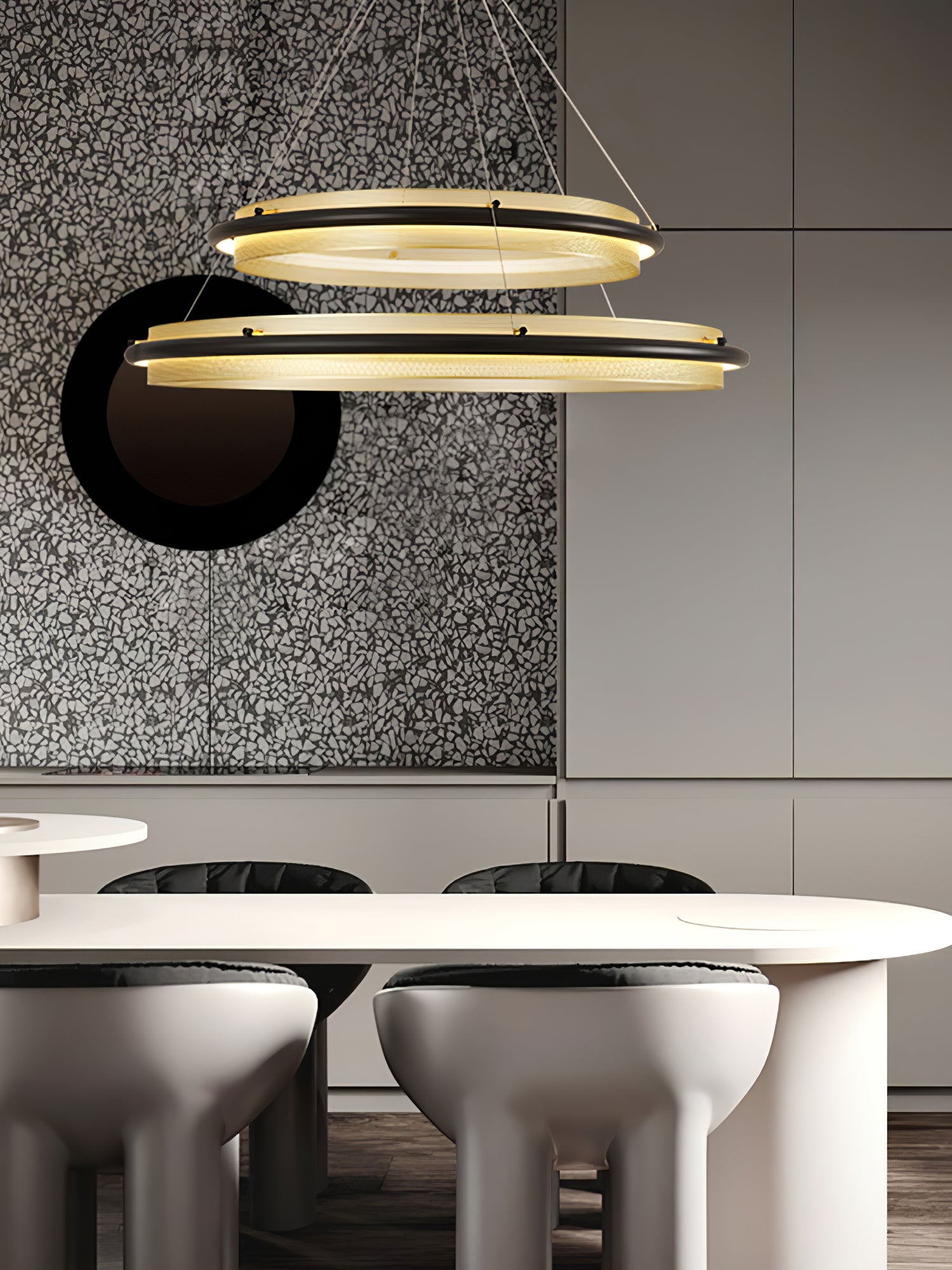 Acrylic LED Round Chandelier - Image 17