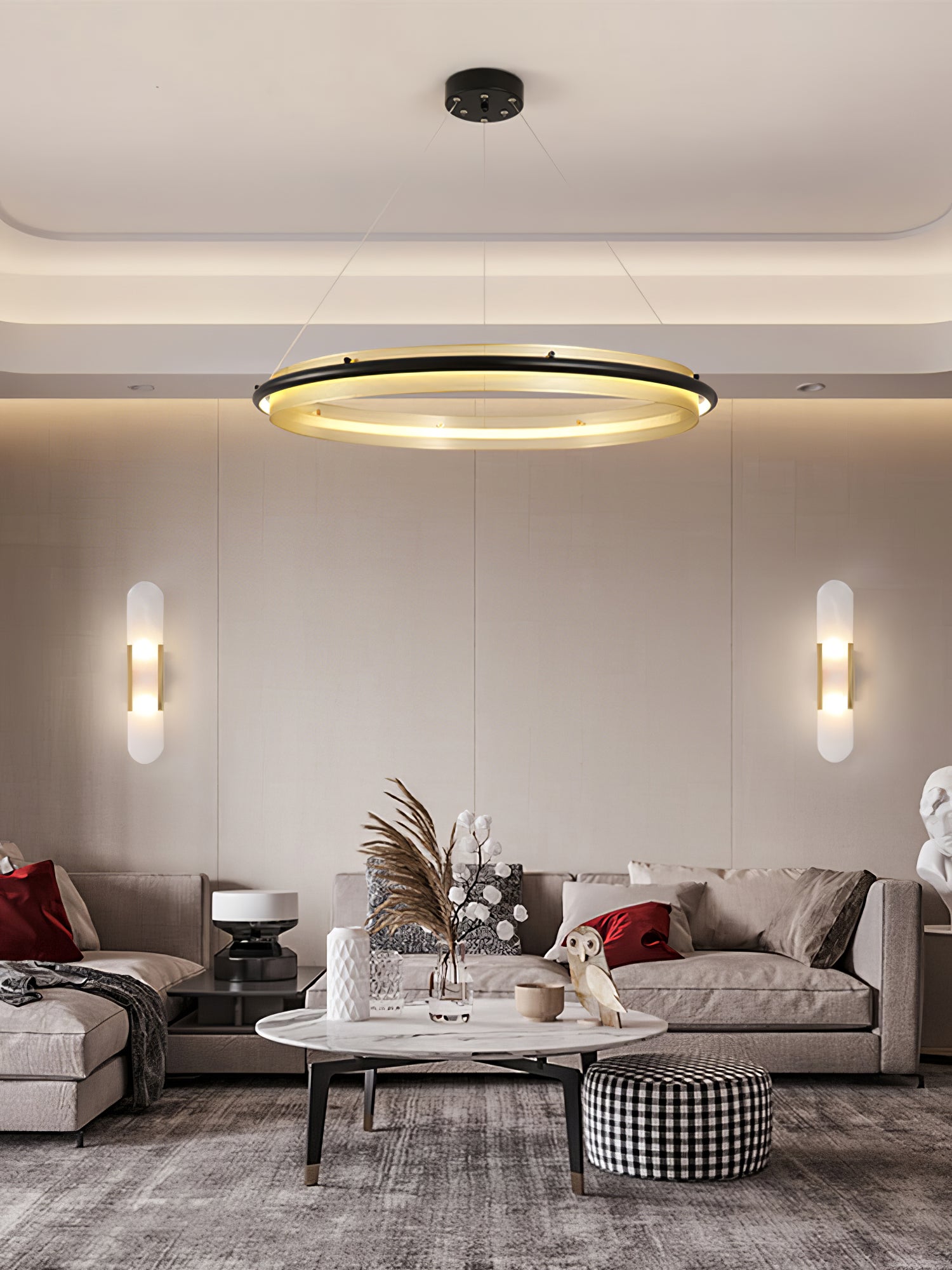 Acrylic LED Round Chandelier - Image 12