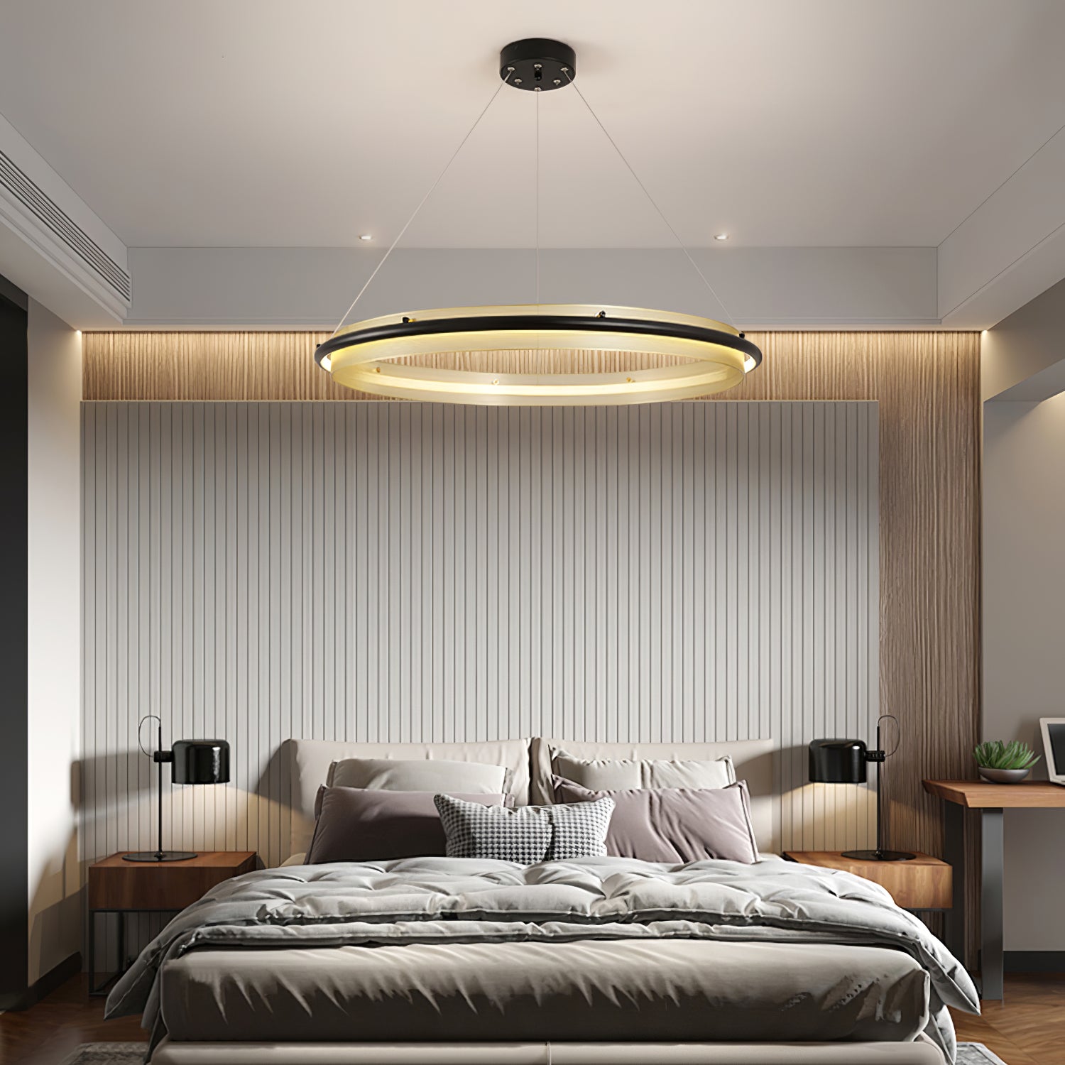 Acrylic LED Round Chandelier - Image 11