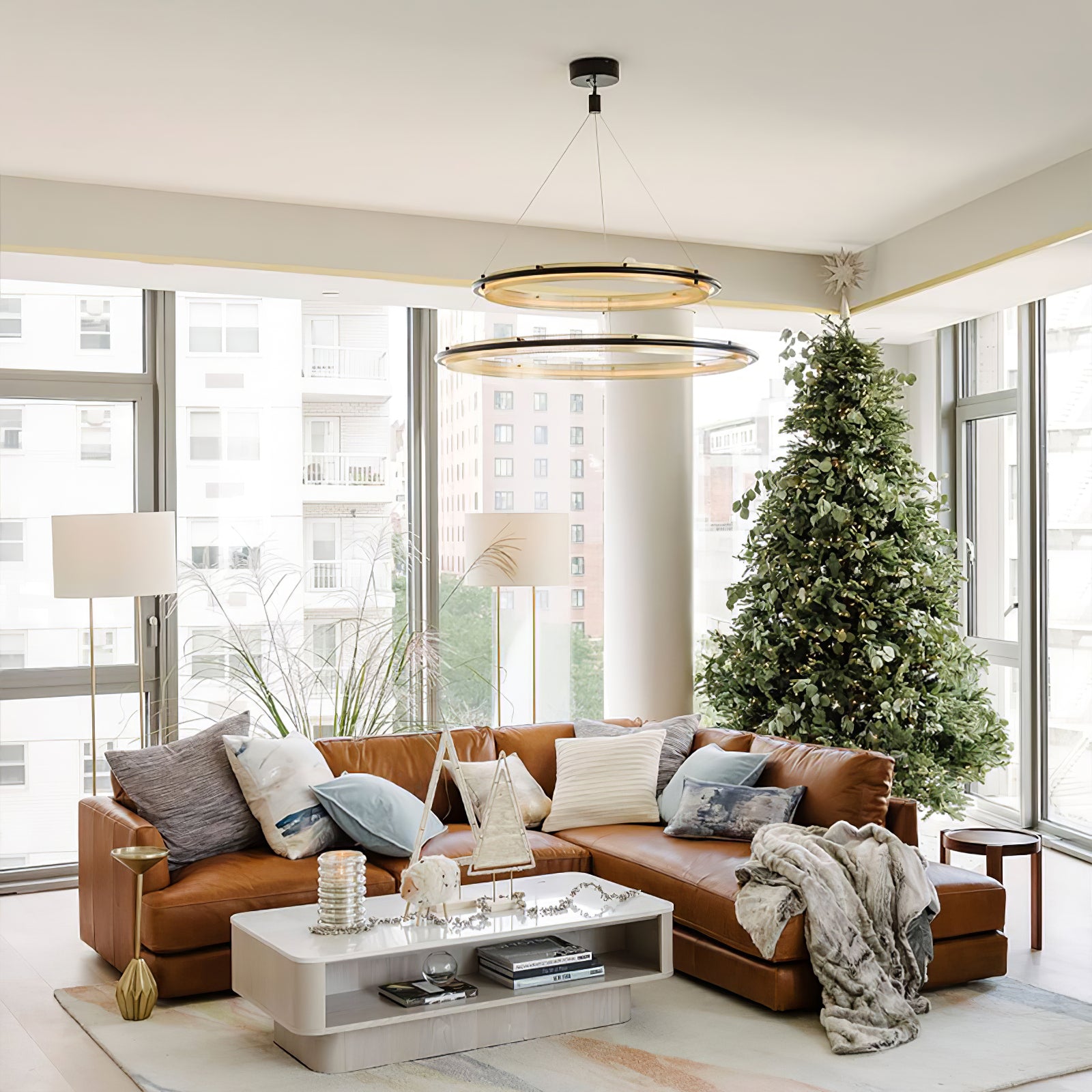 Acrylic LED Round Chandelier - Image 13
