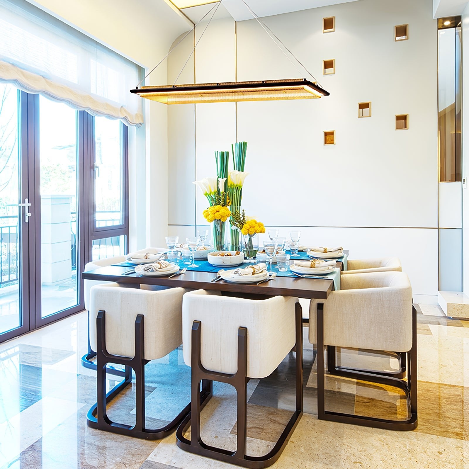 Acrylic LED Round Chandelier - Image 5