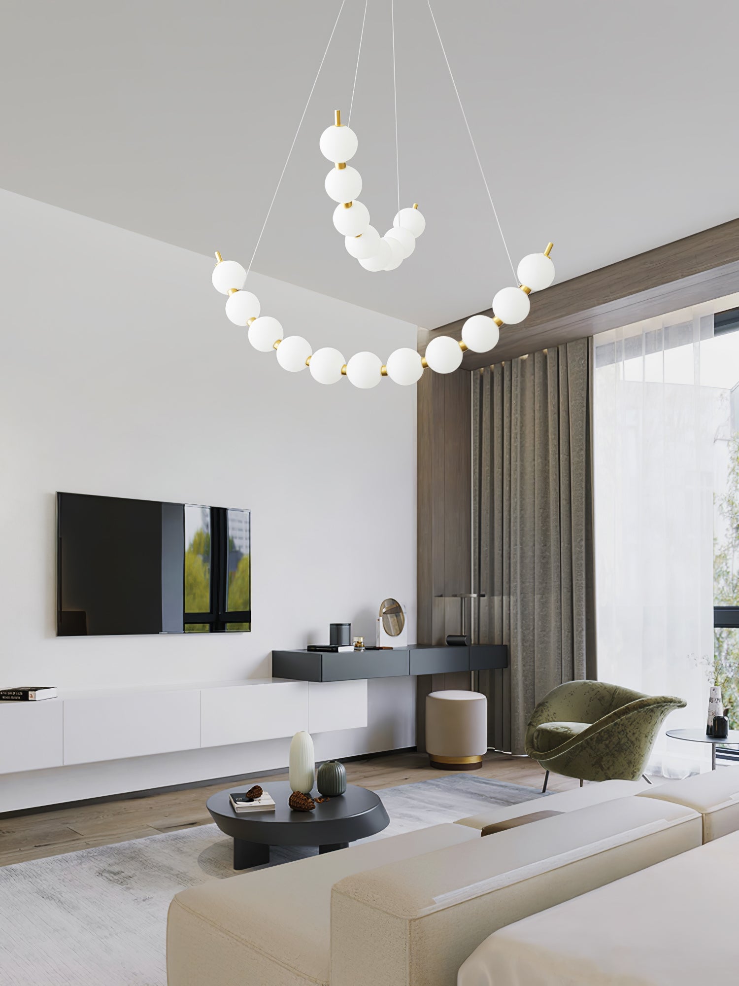 Acrylic Pearls Chandelier - Image 12