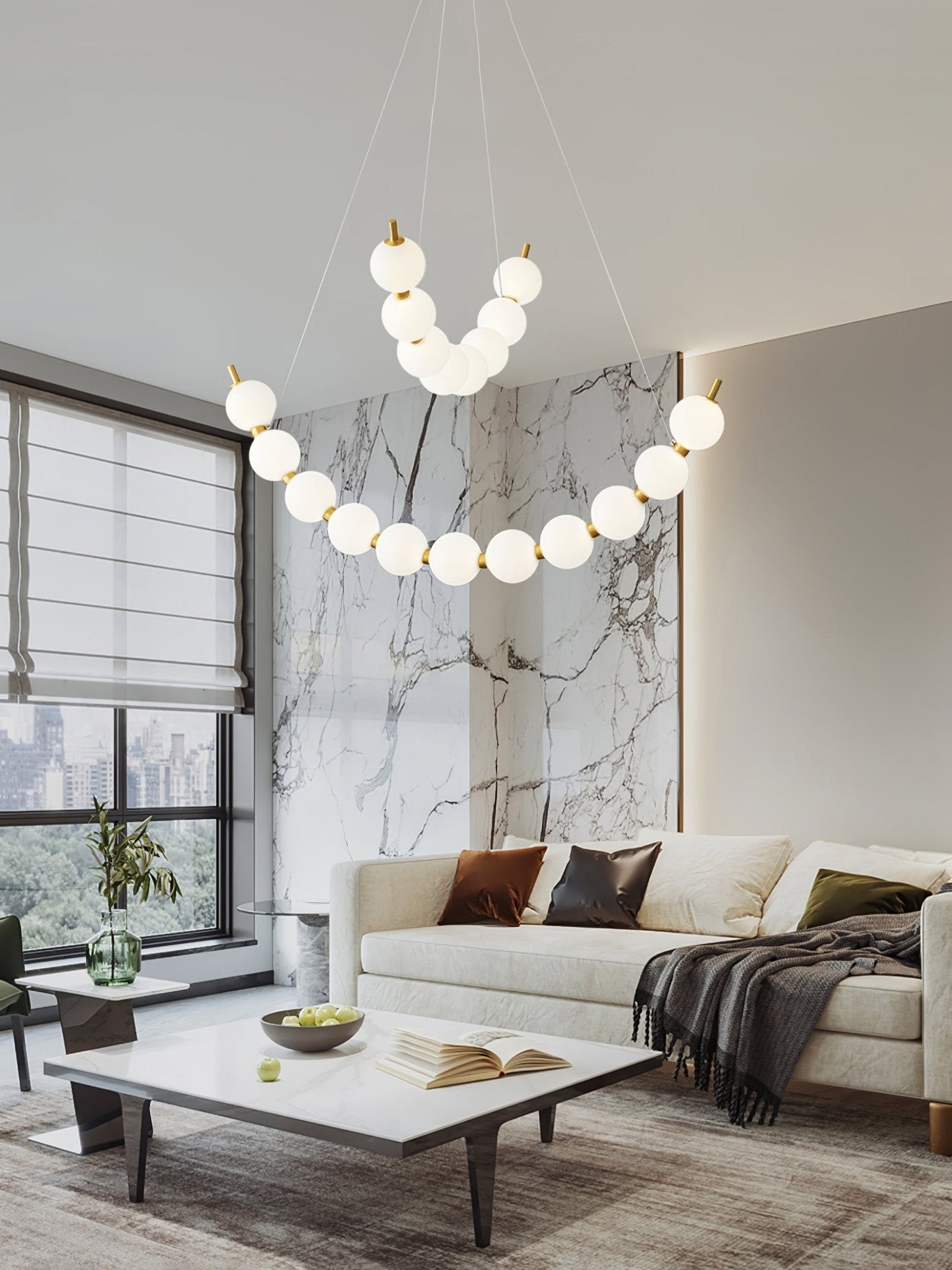 Acrylic Pearls Chandelier - Image 3