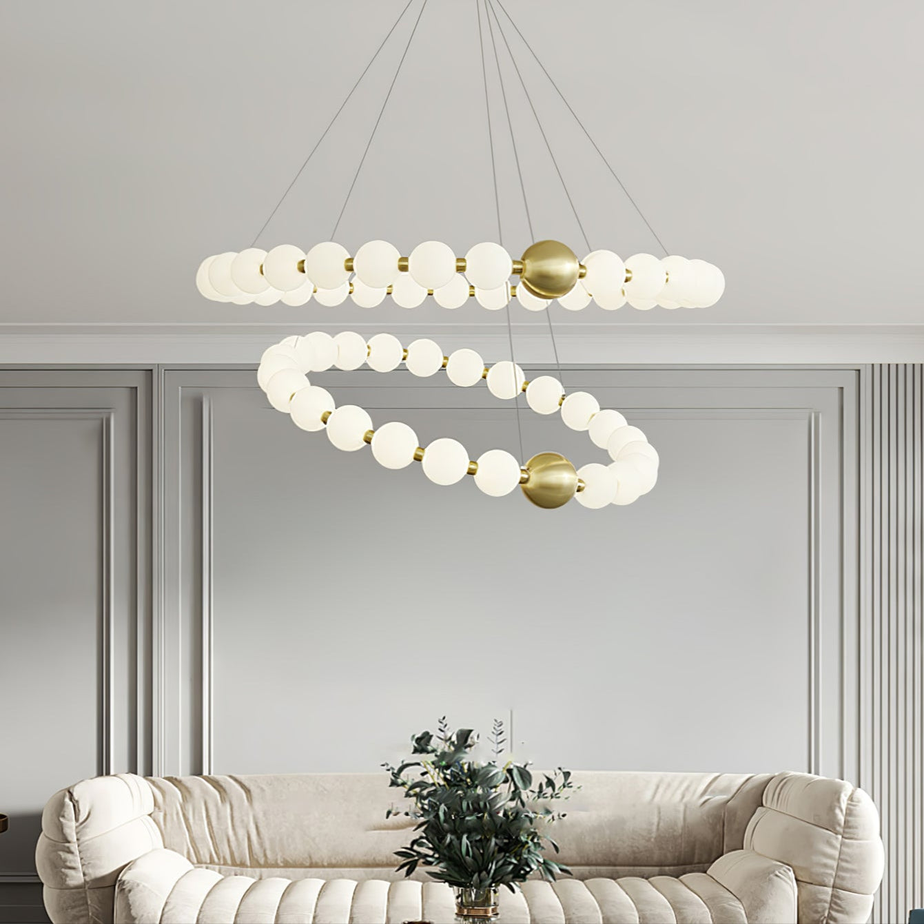 Acrylic Pearls Chandelier - Image 2