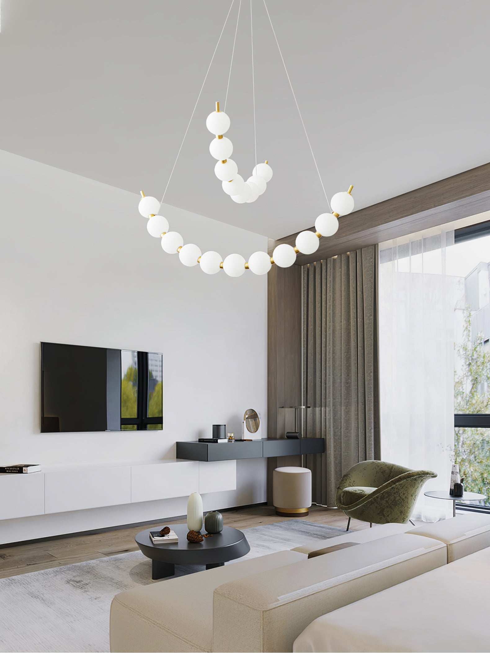 Acrylic Pearls Chandelier - Image 15