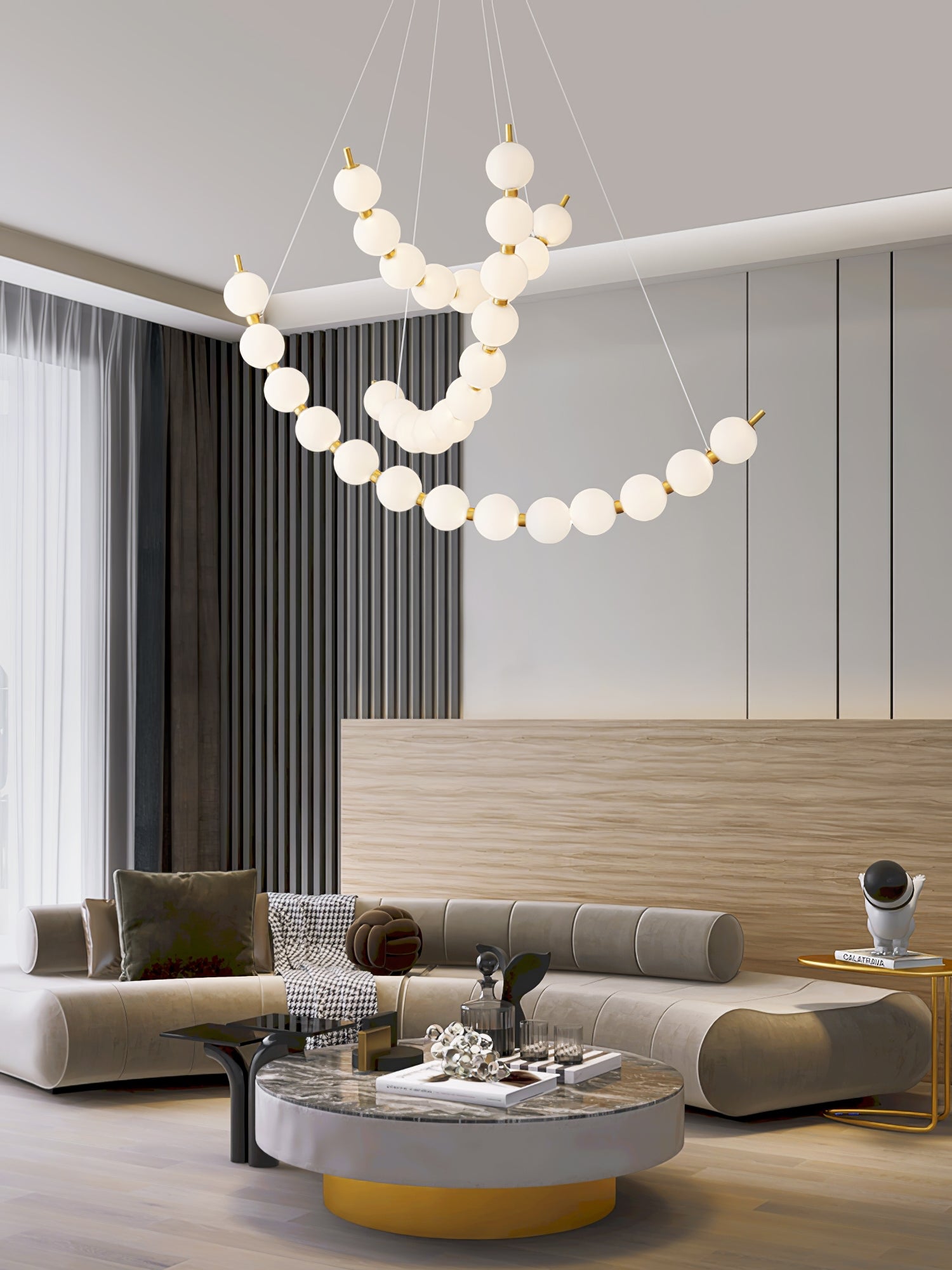 Acrylic Pearls Chandelier - Image 8