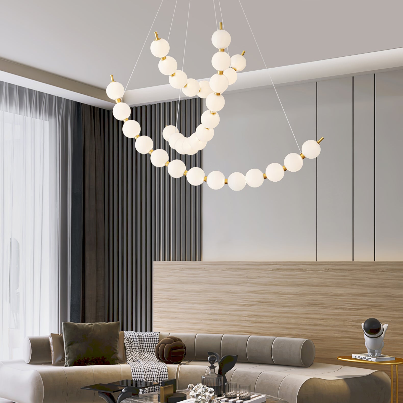Acrylic Pearls Chandelier - Image 5