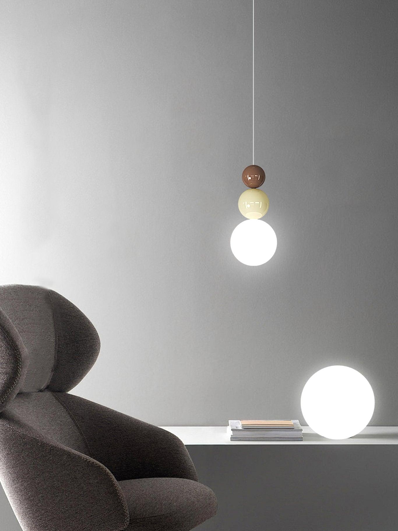 Acrylic Three Ball Pendant Lamp - Image 14