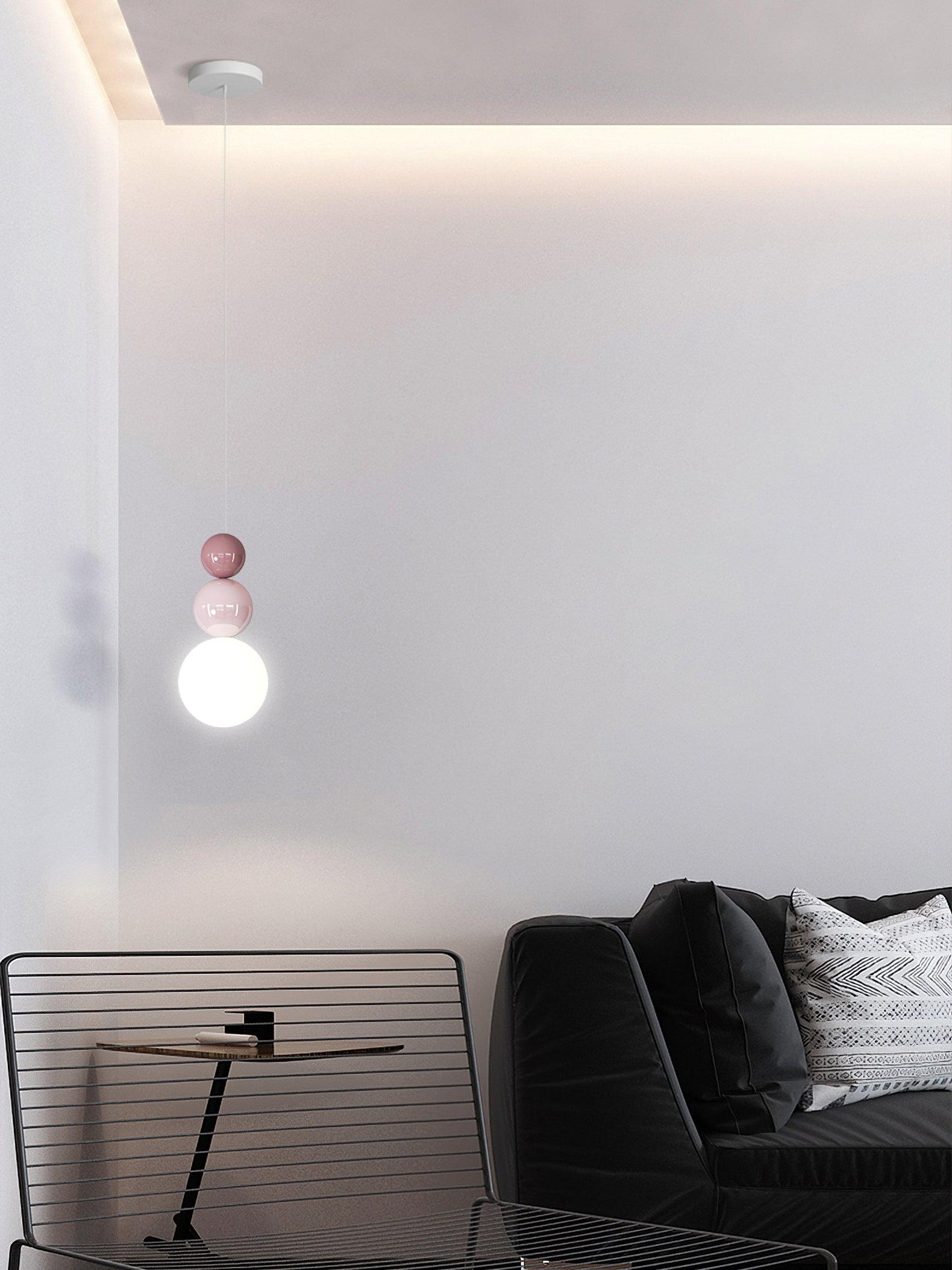 Acrylic Three Ball Pendant Lamp - Image 8