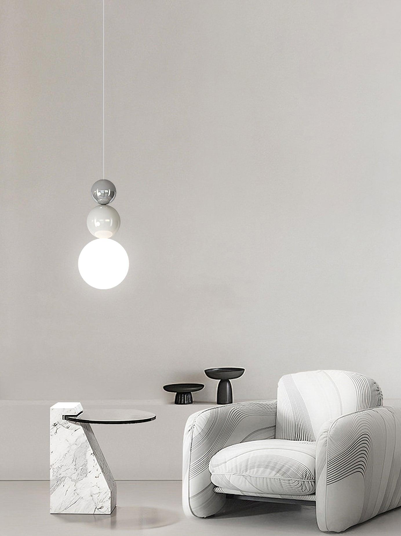 Acrylic Three Ball Pendant Lamp - Image 10