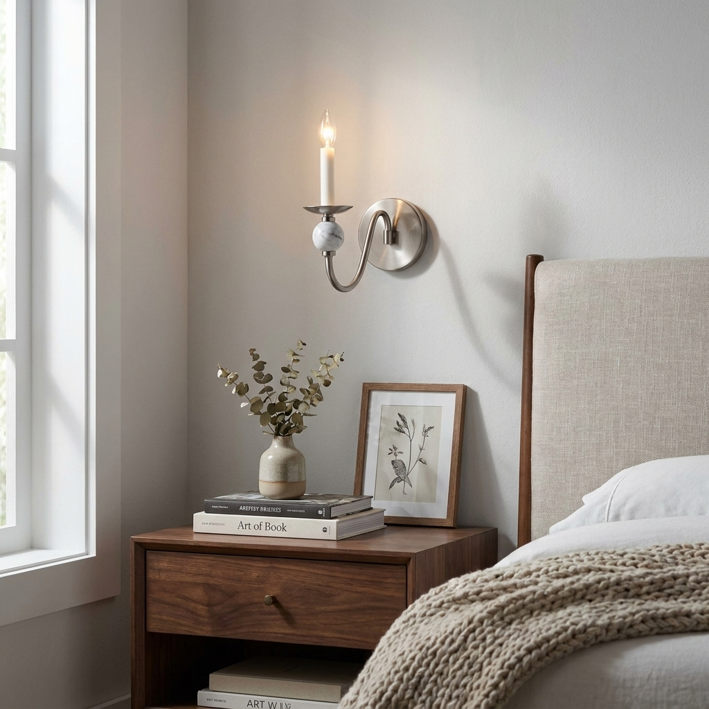 Adair Marble Ball Sconce - Image 2