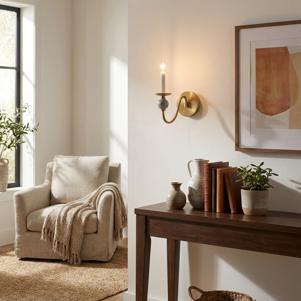 Adair Marble Ball Sconce - Image 3