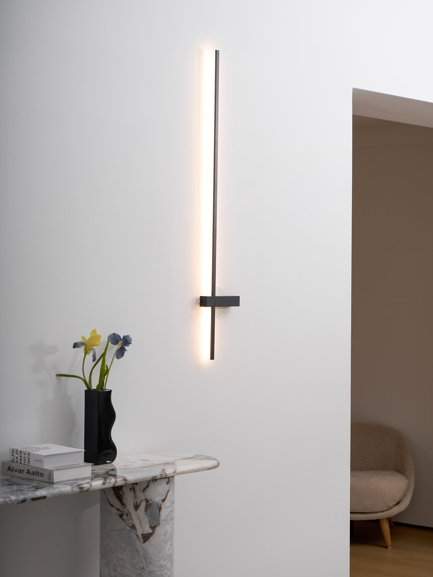 Adeline Linear Rechargeable Sconce - Image 8
