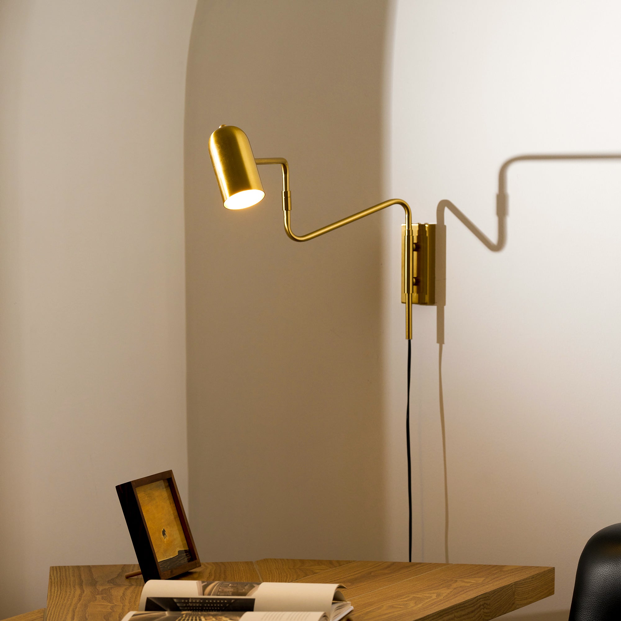 Adjustable Arm Plug In Wall Lamp - Image 25
