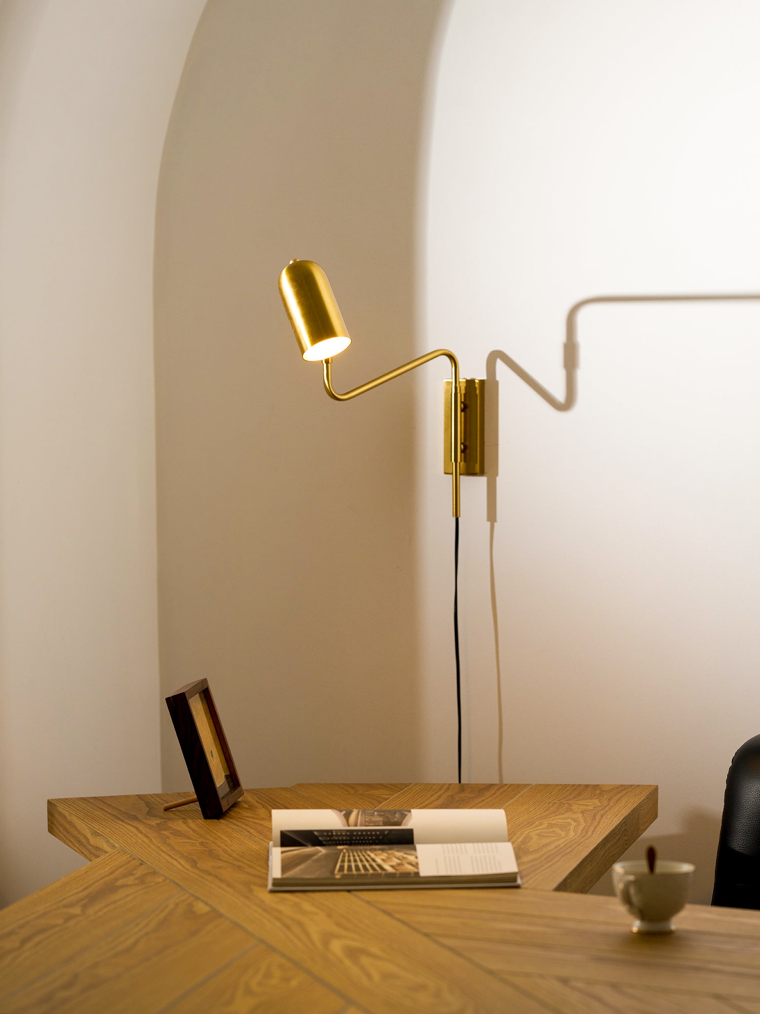 Adjustable Arm Plug In Wall Lamp - Image 26