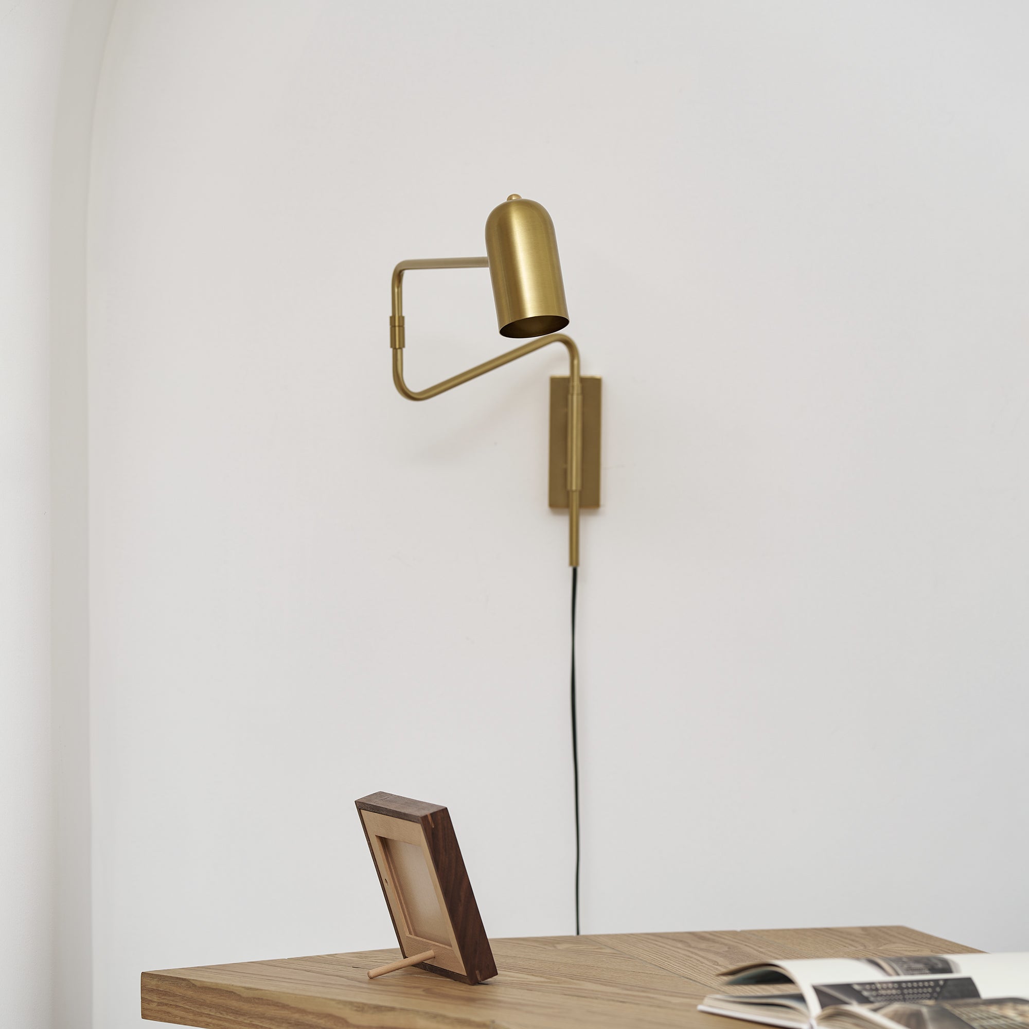 Adjustable Arm Plug In Wall Lamp - Image 28