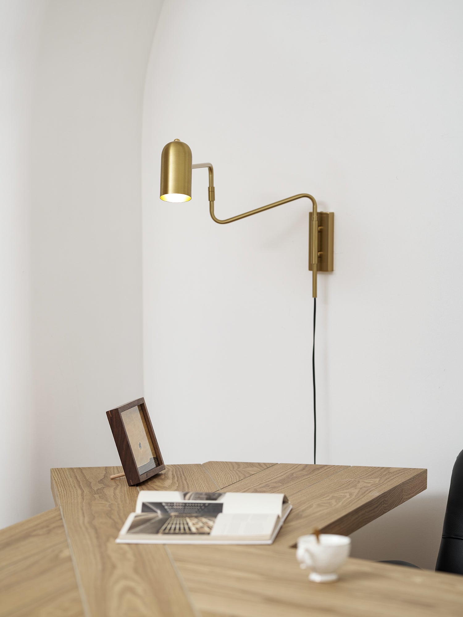 Adjustable Arm Plug In Wall Lamp - Image 30