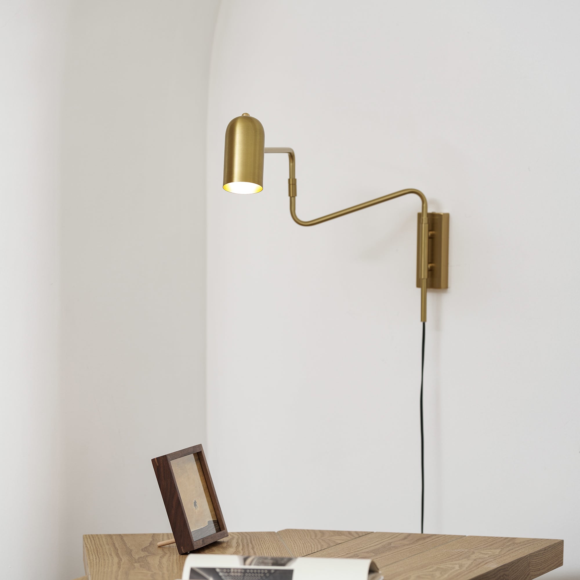 Adjustable Arm Plug In Wall Lamp - Image 31
