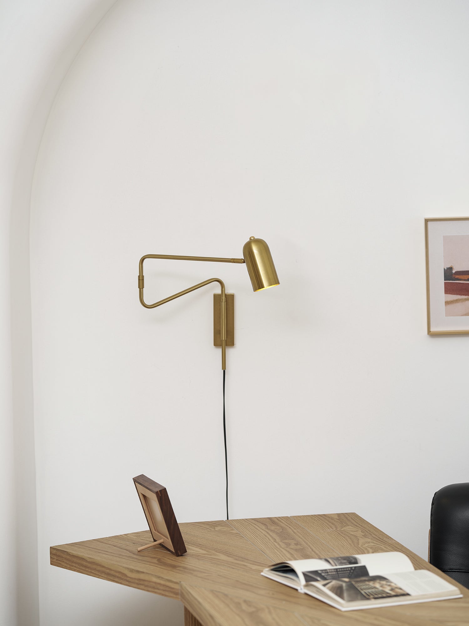 Adjustable Arm Plug In Wall Lamp - Image 32