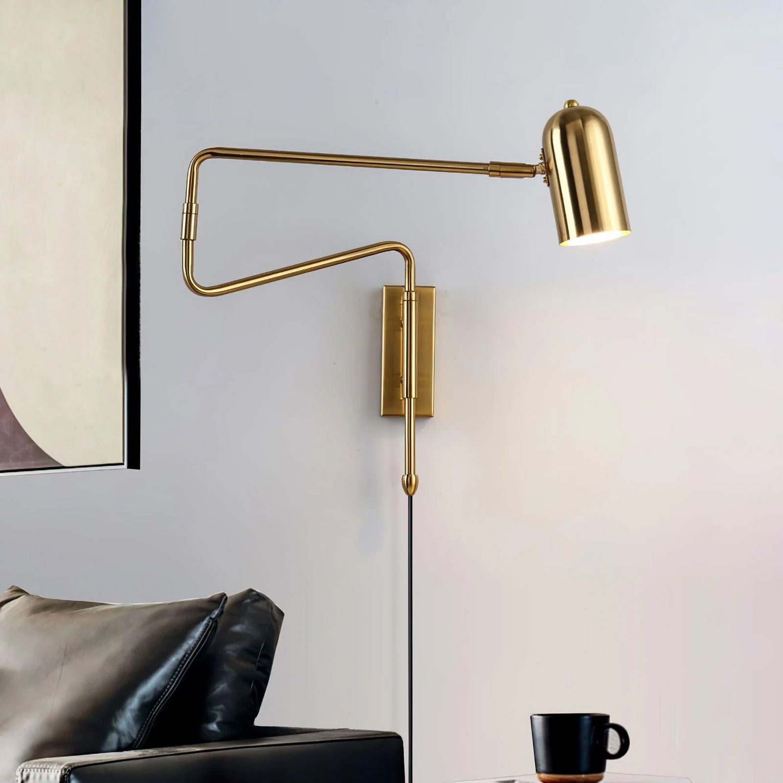 Adjustable Arm Plug In Wall Lamp - Image 2