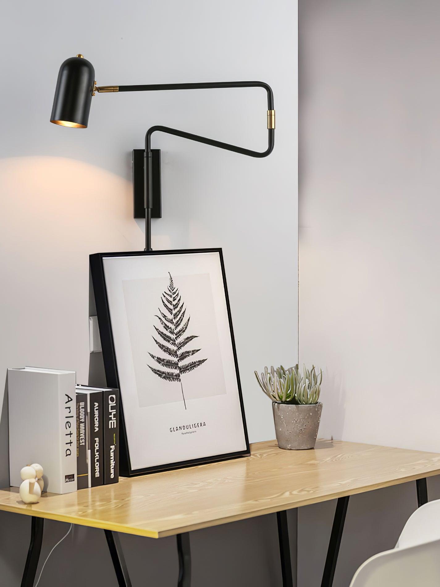 Adjustable Arm Plug In Wall Lamp - Image 8
