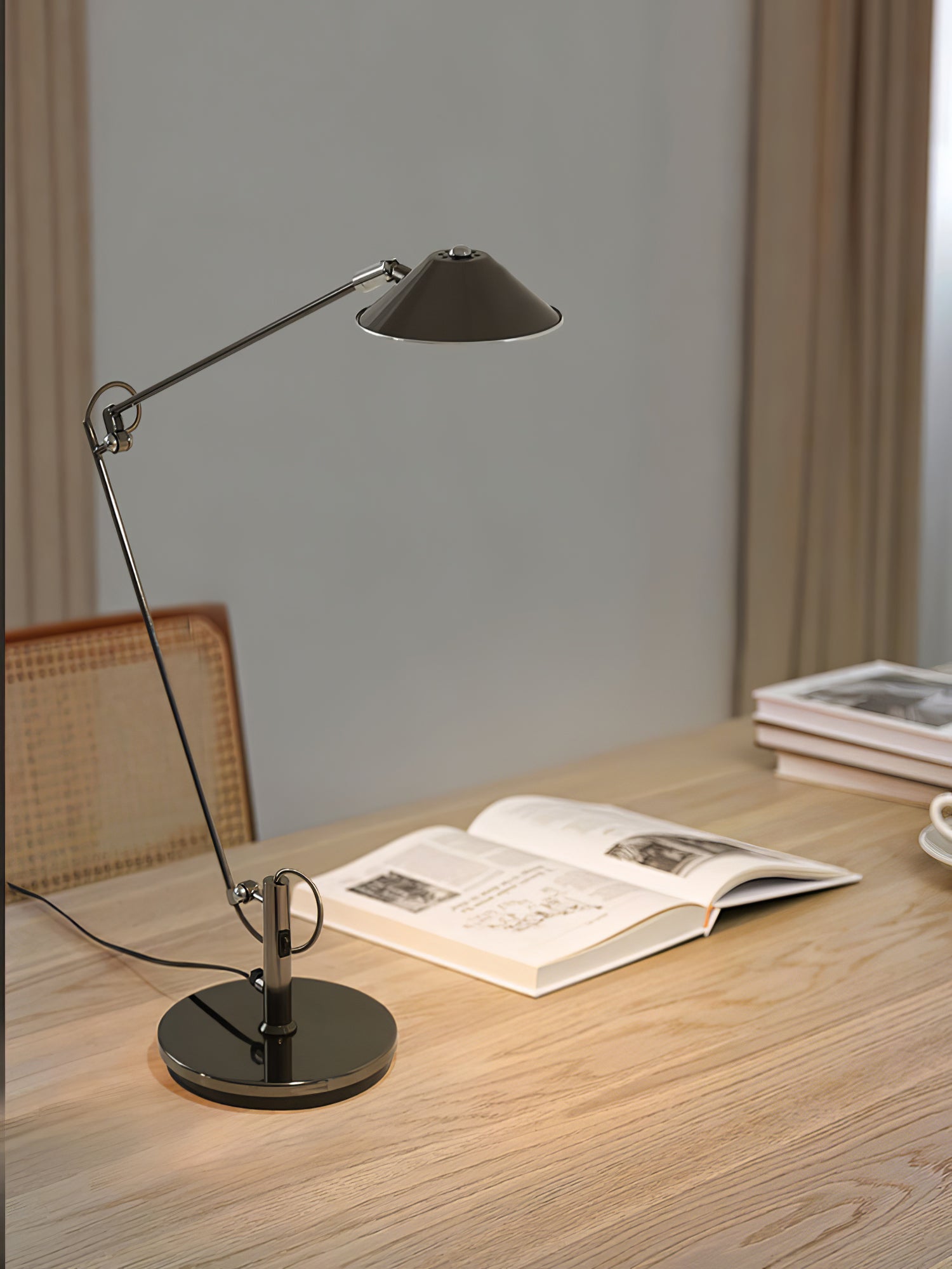 Adjustable Black Office Task Lamp - Image 10