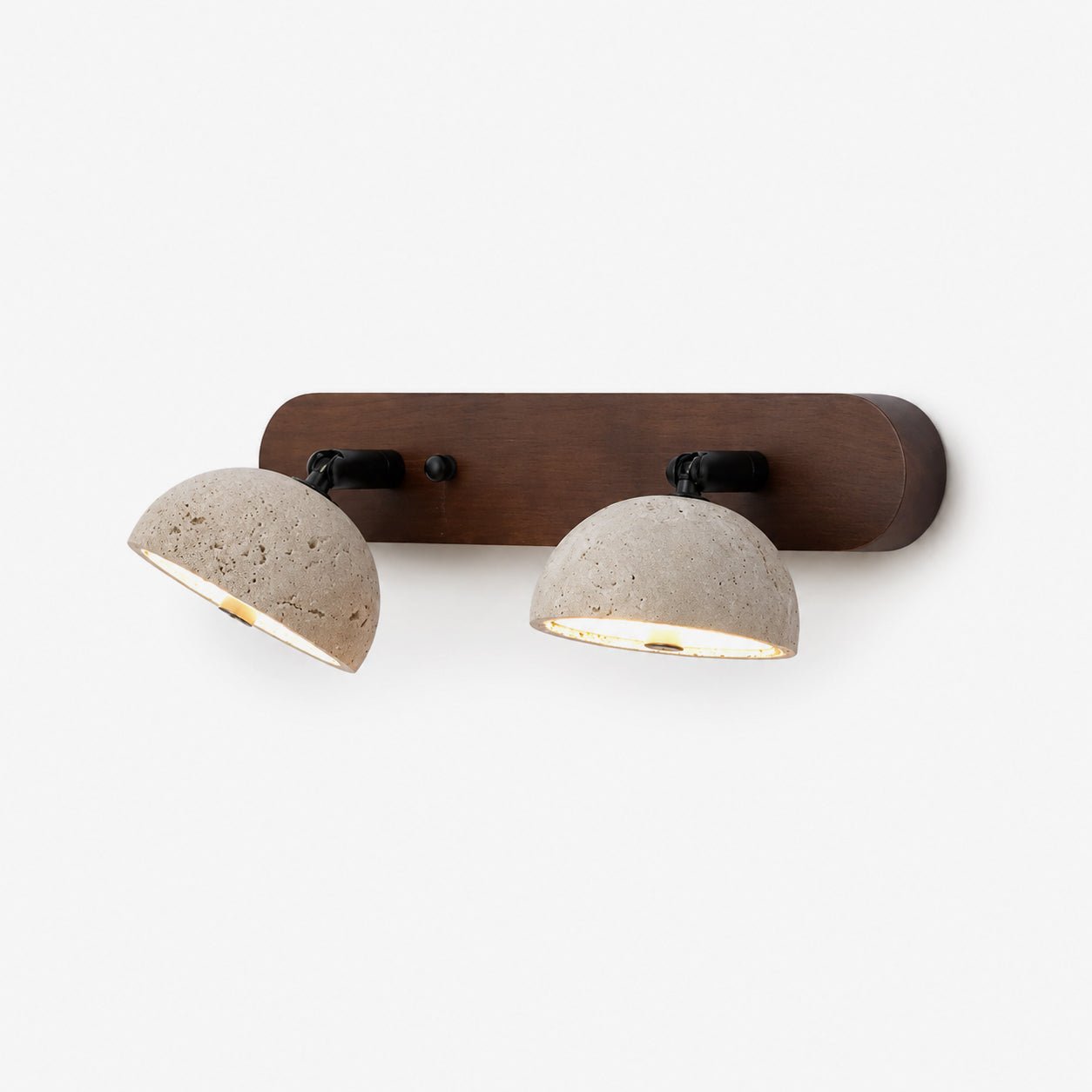 Adjustable Travertine Dome Vanity Light - Image 7